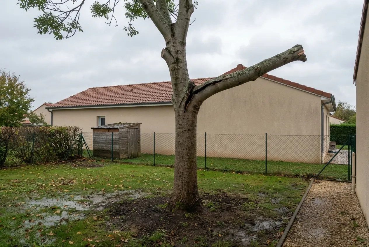 Avant chantier arboricole à Sciecq